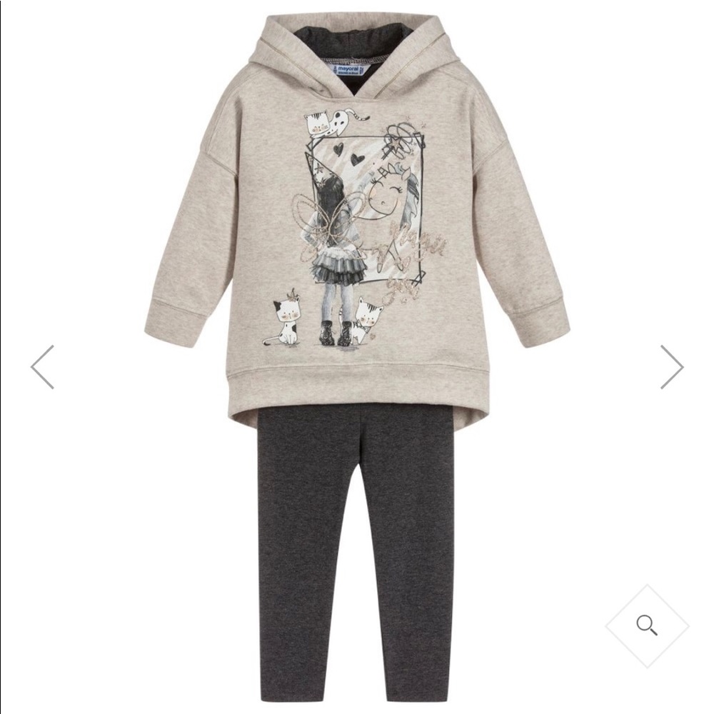 Mayoral unicorn sweater outfit